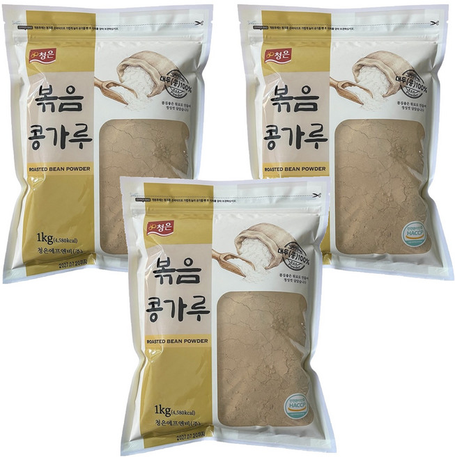 청은에프엔비 볶음콩가루, 3개, 1kg
