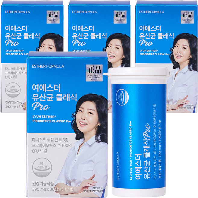에스더포뮬러 여에스더 유산균 클래식 Pro 30캡슐, 4개, 30회분