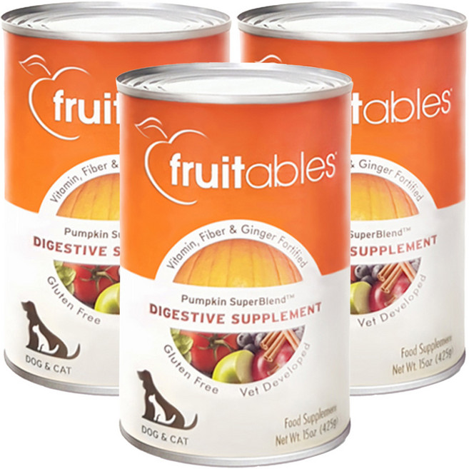 프루터블즈 반려동물 호박 영양제, 425g, 소화+장건강, 3개