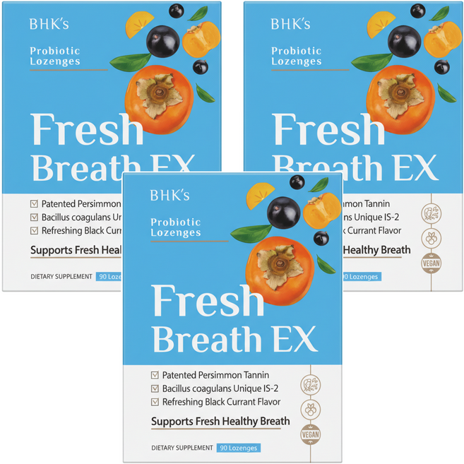 BHK's 益菌淨口錠EX, 90顆, 0.3g, 3盒