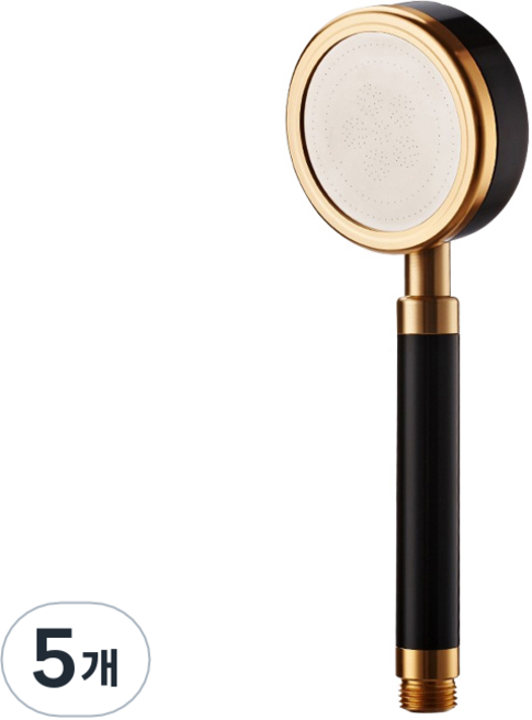 제이스홈 알루미늄 샤워기, 5개, 블랙골드