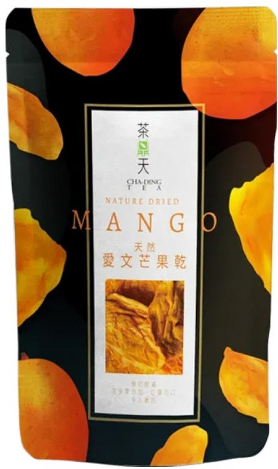 CHA-DING TEA 茶鼎天 天然愛文芒果乾, 100g, 1包