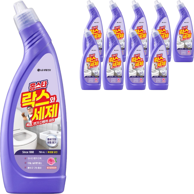 홈스타 락스와 세제 후로랄파인, 750ml, 10개