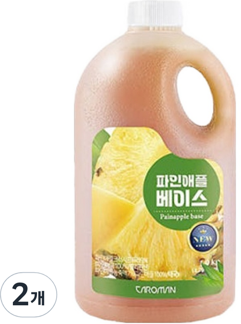 까로망 파인애플 베이스, 1.9kg, 2개