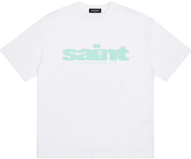 saintpain Lowercase 短袖T恤, 白色