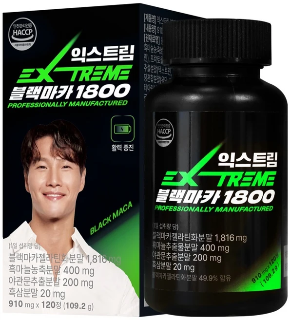 익스트림 블랙마카 1800, 120정, 1개 - 쿠팡