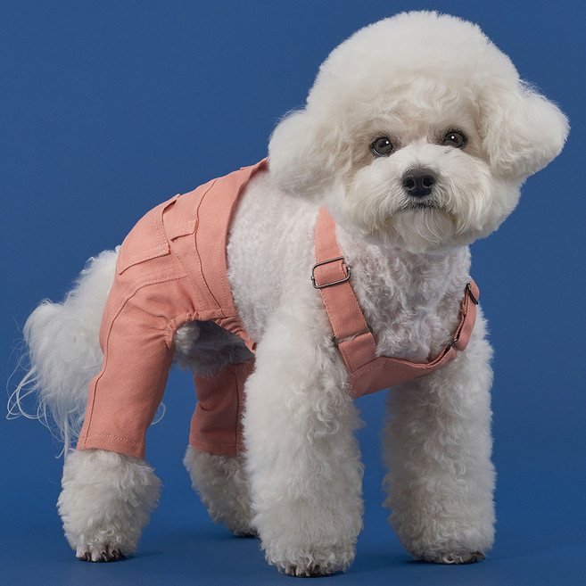 도그아이 베이직 올인원 코튼 팬츠, 인디 핑크, 1개