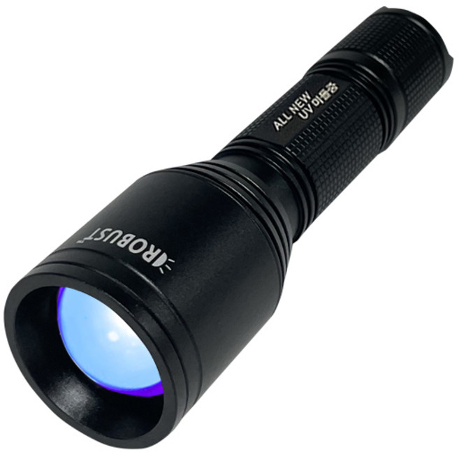 로버스트 올뉴UV미들줌 FULL 알루미늄 바디 손전등, 혼합색상, 1개