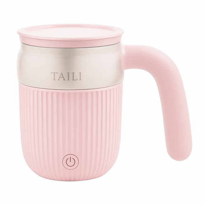 TAILI 太力 316不銹鋼磁力自動攪拌杯 E-012, 1個, 櫻花粉
