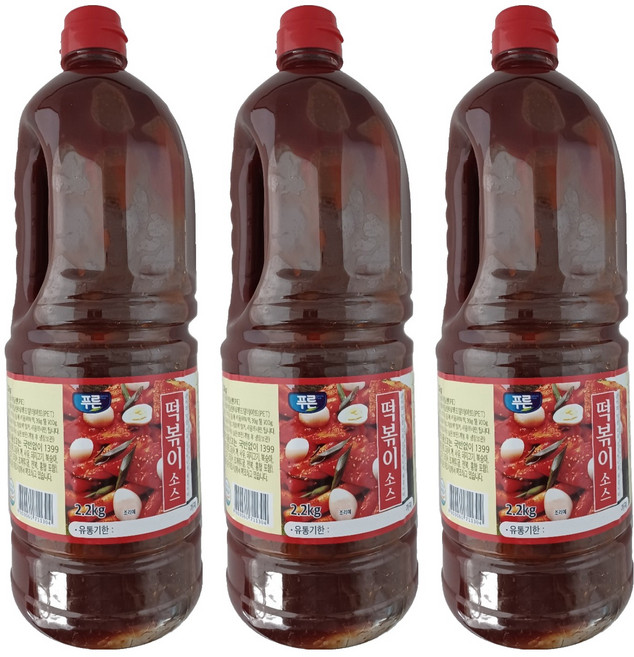 푸른식품 떡볶이 양념소스, 3개, 2.2kg