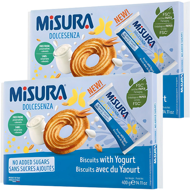 미주라 요거트비스켓, 400g, 2개