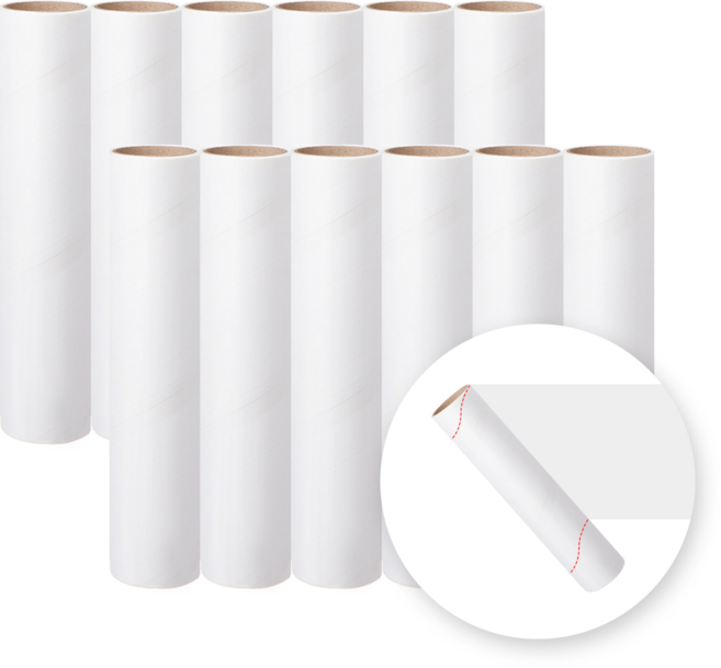 코멧 사선컷팅 테이프 클리너 리필 24cm x 12m, 12개