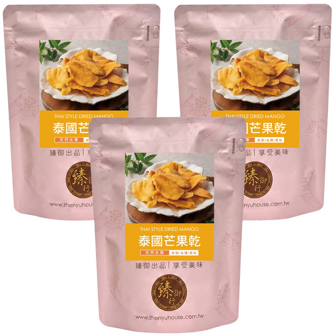 臻御行 泰國芒果乾, 250g, 3個