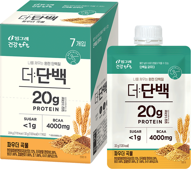 더단백 파우더 곡물 프로틴, 32g, 1개