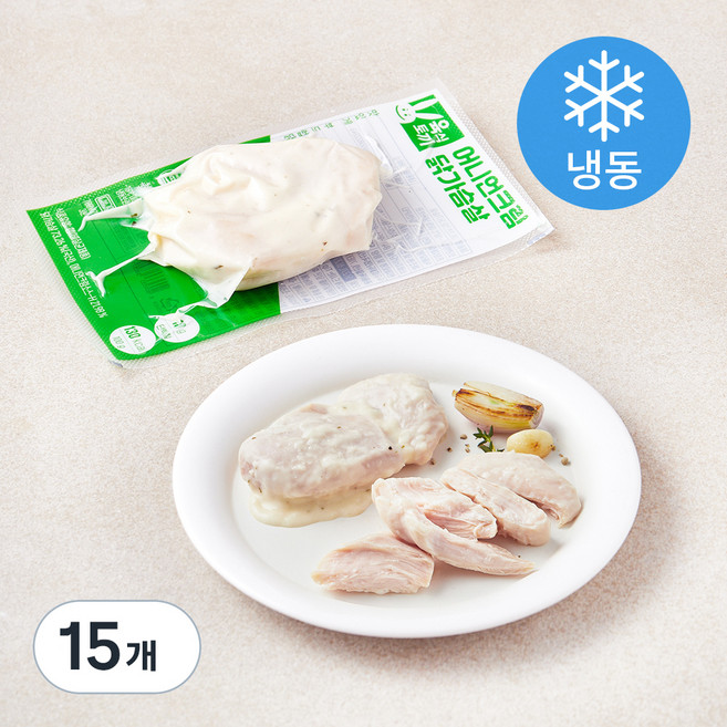 육식토끼 어니언크림 닭가슴살 (냉동), 100g, 15개, 1개입
