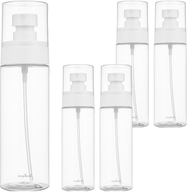 앙플랜트 라운드 안개분사 미스트 공병 100ml, 5개, 화이트