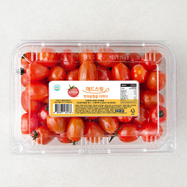 애드스윗 스테비아 한라봉향 대추방울토마토, 1kg, 1팩