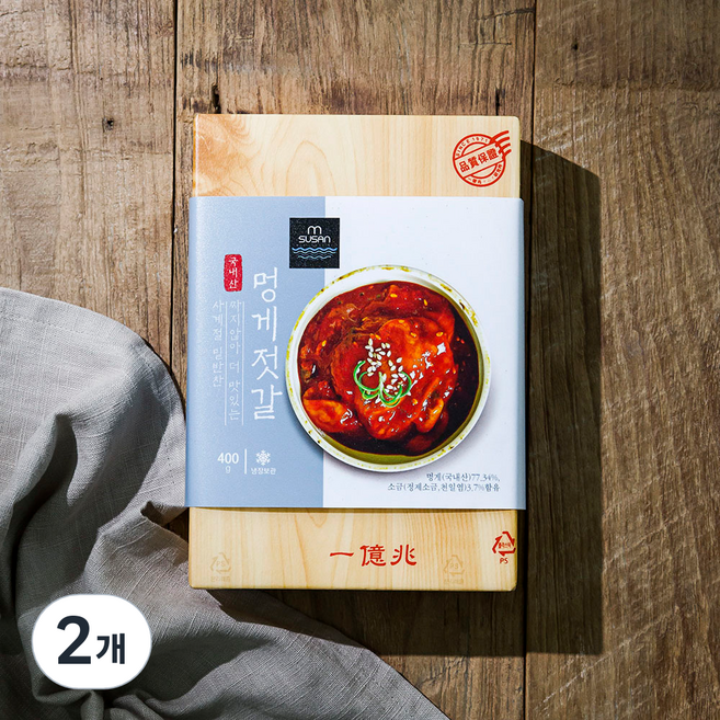 엠수산 멍게젓갈, 400g, 2개