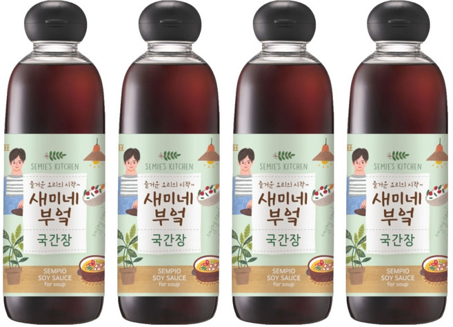 새미네부엌 국간장, 830ml, 4개