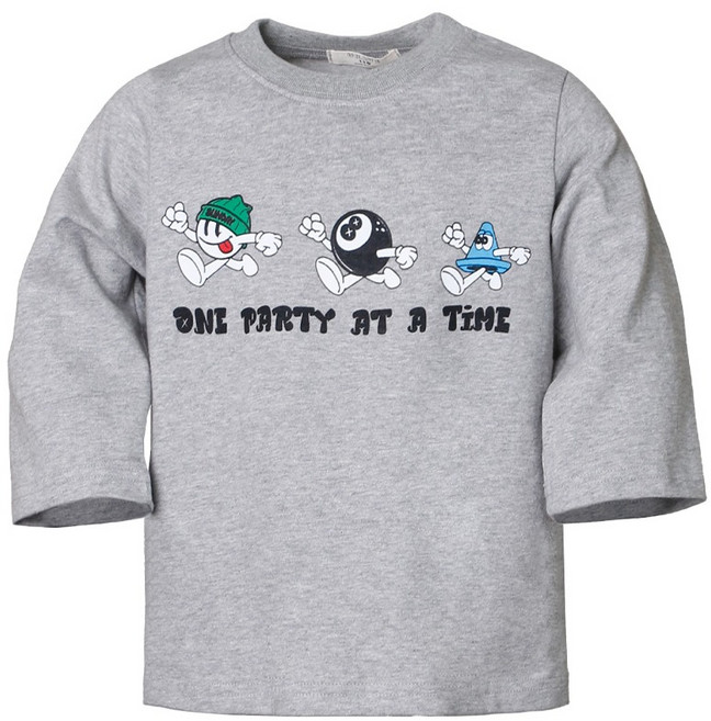 유라비 아동용 티에트 라운드넥 7부 면 티셔츠