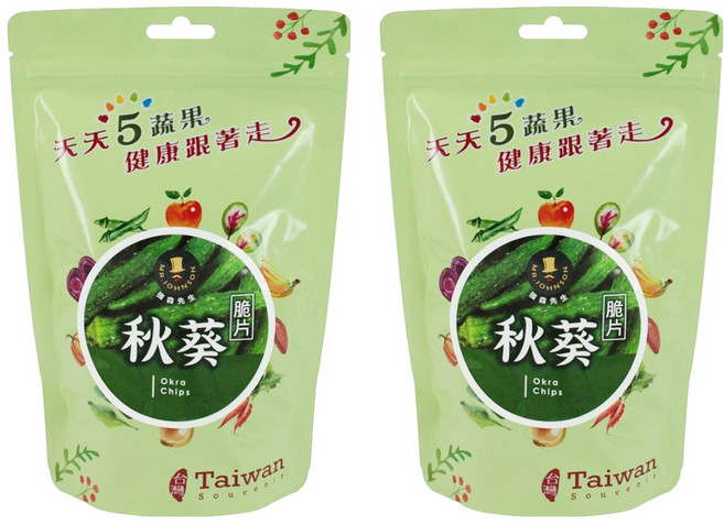 MR.JOHNSON 強森先生 秋葵脆片, 60g, 2包