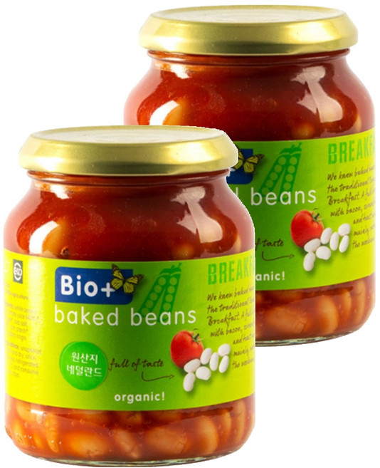 발투센 유기농 베이크드빈, 360g, 2개