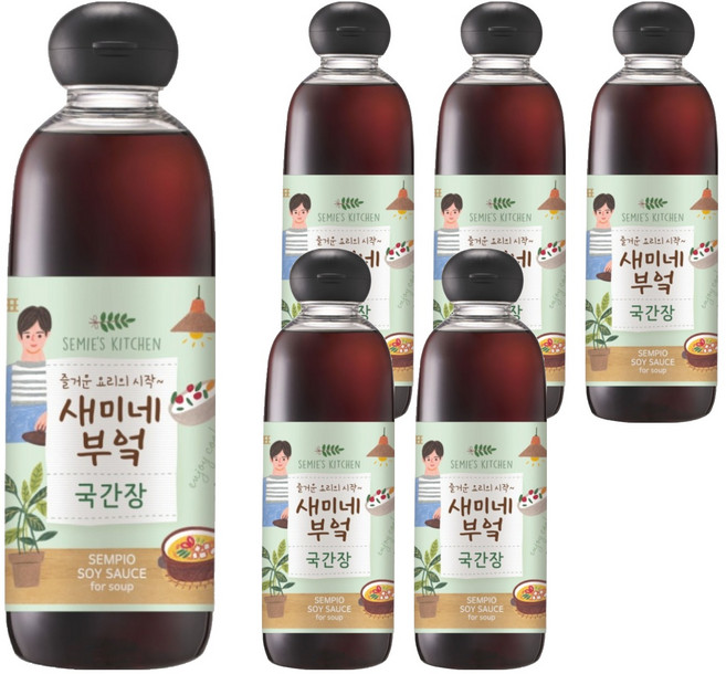 새미네부엌 국간장, 830ml, 6개