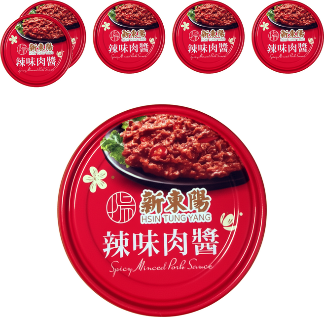新東陽 辣味肉醬, 160g, 6罐