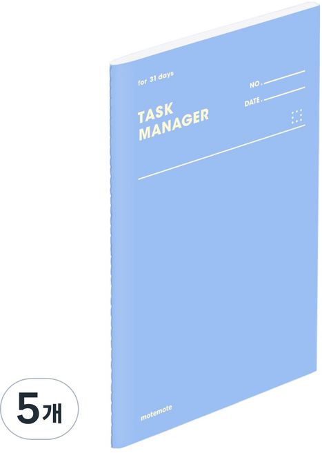 모트모트 태스크 매니저 31DAYS 스터디 플래너, 에이스 블루, 5개