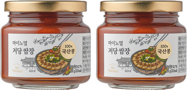 마이노멀 저당 쌈장, 230g, 2개