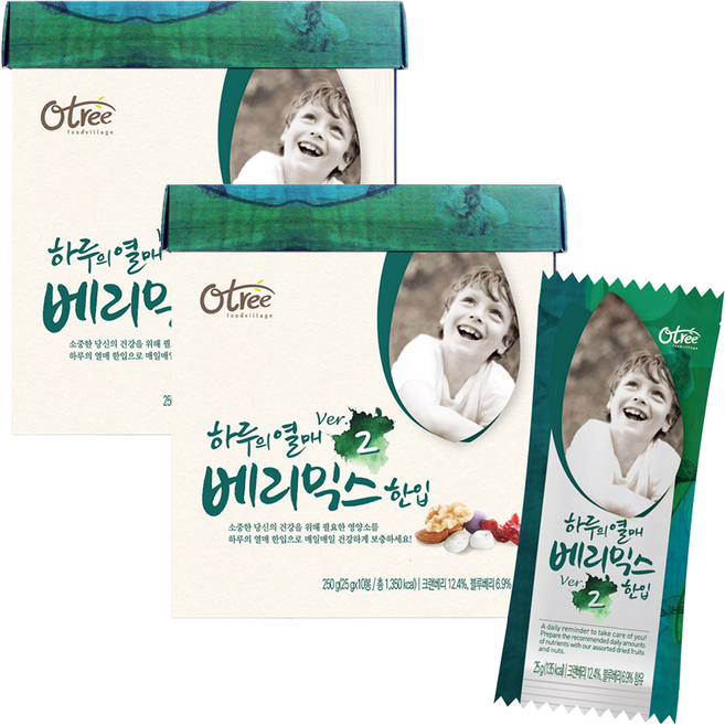 오트리 하루의 열매 베리믹스 Ver2 혼합견과, 250g, 2개