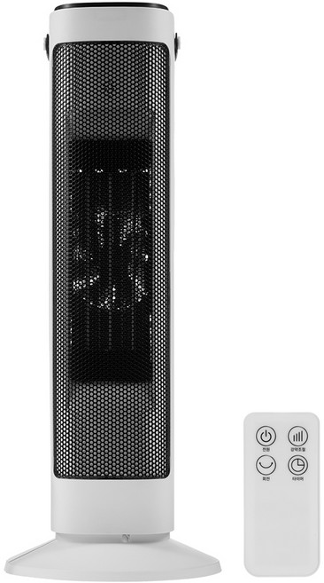 홈플래닛 PTC 타워 리모컨 온풍기, DQ2133R, 혼합색상