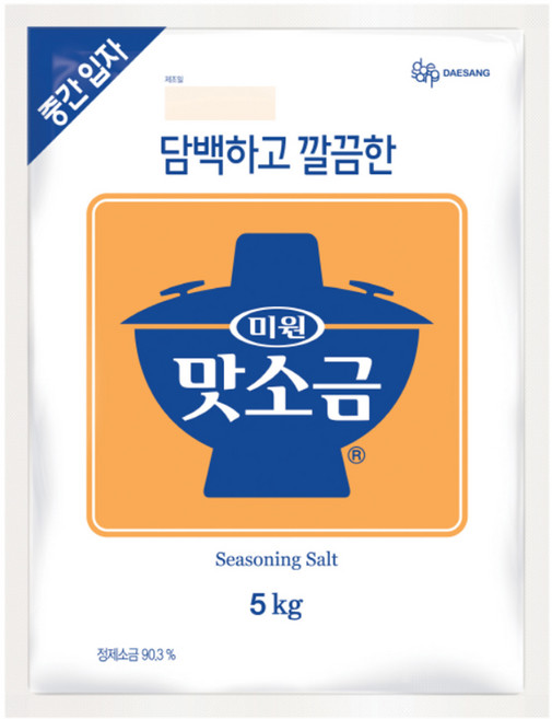 미원 맛소금 중간입자, 5kg, 1개