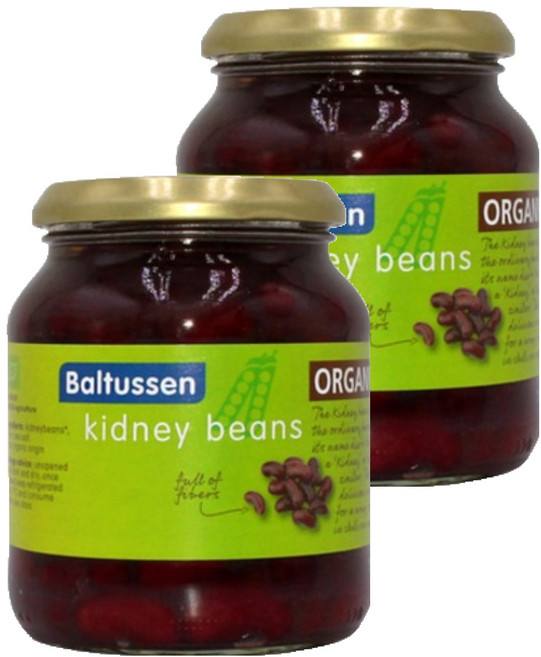 발투센 유기농 레드키니빈 통조림, 360g, 2개