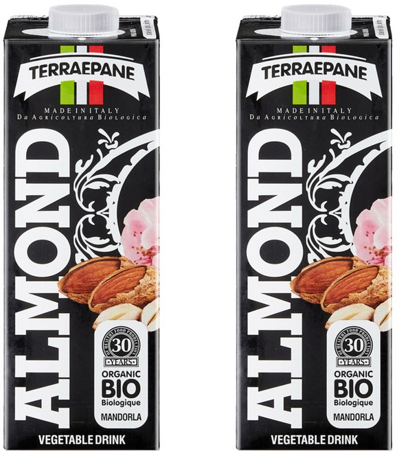테라에판 유기농 아몬드 드링크, 1L, 2개