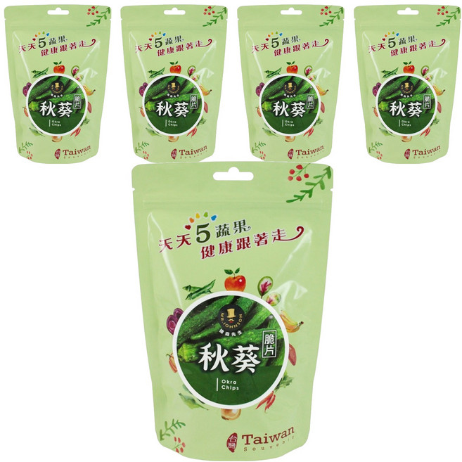 MR.JOHNSON 強森先生 秋葵脆片, 60g, 5包