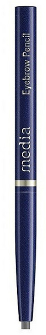 media 媚點 台灣公司貨 自轉式眉筆 橢圓 0.23g, 棕色, 1支