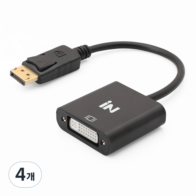 iN NETWORK DisplayPort 1.1 轉 DVI 轉換線 IN-DPD29, 4個