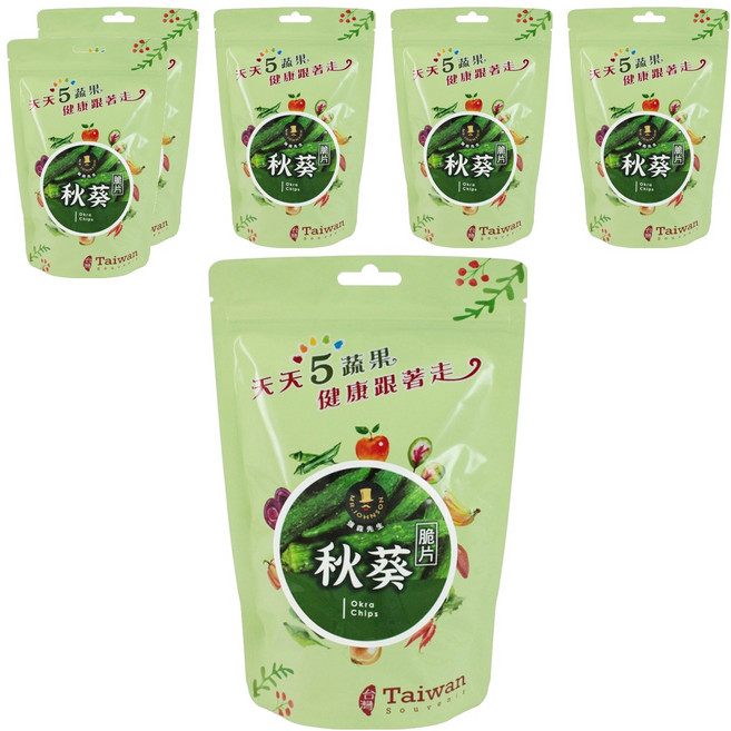 MR.JOHNSON 強森先生 秋葵脆片, 60g, 6包