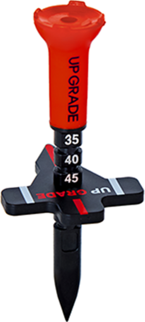 업그레이드 높이조절 에이밍 눈금골프티꽂이, 빨강, 1개