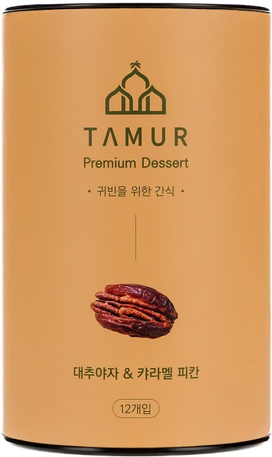 타무르 데이츠 카라멜피칸 단일맛 12개입, 1개, 186g - 쿠팡