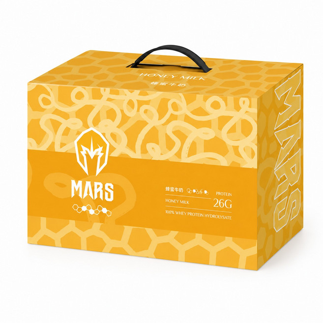 MARS 戰神 水解乳清蛋白 蜂蜜牛奶 60包入, 2.1kg, 1盒