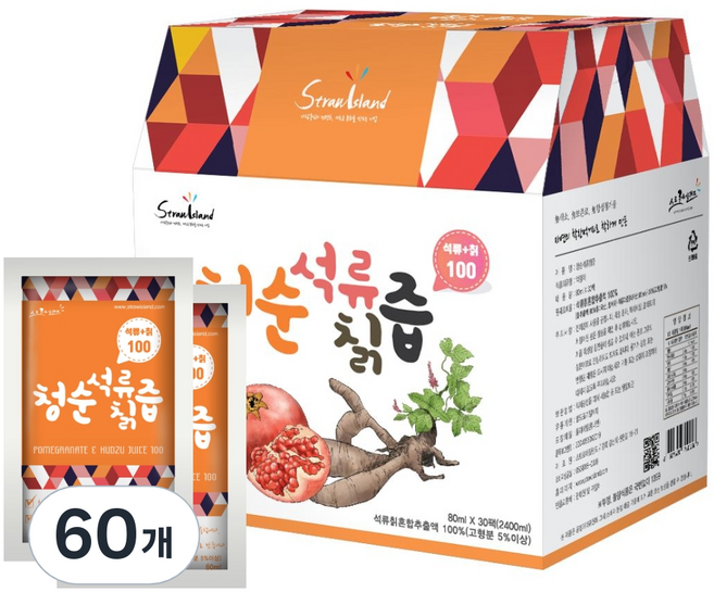 청순 석류 칡즙, 60개, 80ml