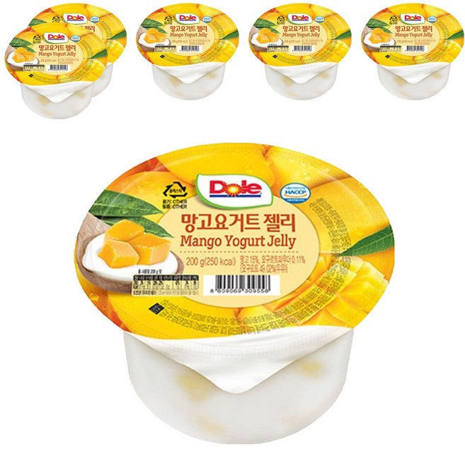 돌 컵 망고요거트젤리, 200g, 6개
