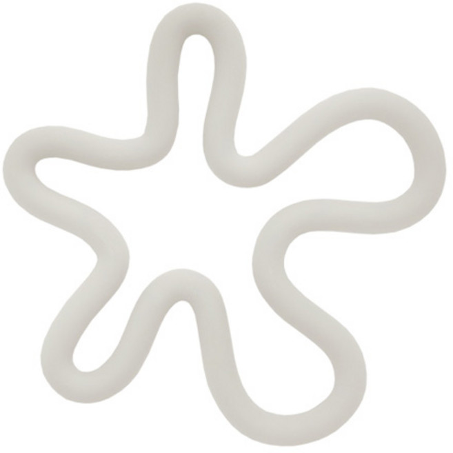 피키픽스 플라워 실리콘 냄비받침대, 화이트, 1개