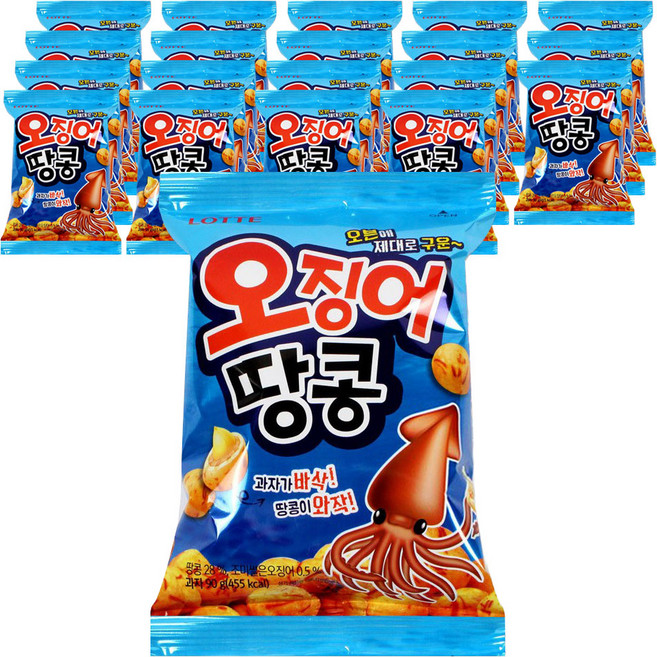 오리온 오징어 땅콩, 90g, 20개