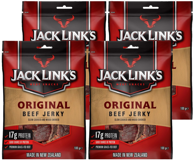 잭링크스 비프 져키 오리지널 육포, 100g, 4개