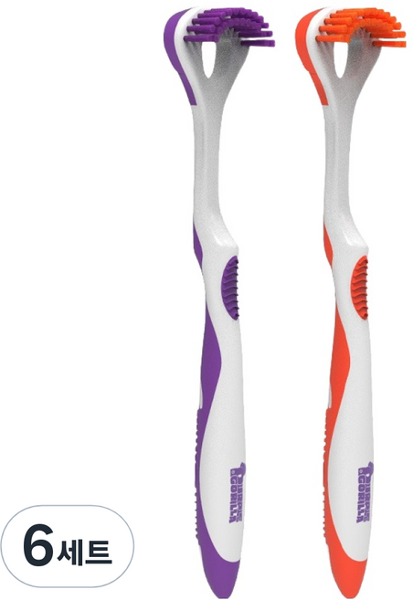 퍼플고릴라 신박한 3 IN 1 멀티 혀클리너 50g x 2종 세트, 6세트
