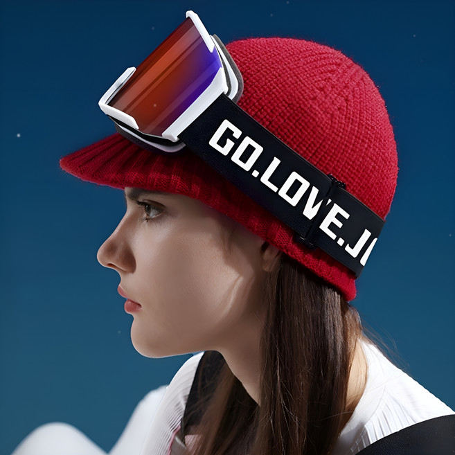 디트리 스냅백 스타일 니트 비니, 04 레드