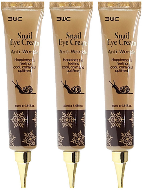 3W CLINIC 蝸牛菁粹撫紋眼霜 深層滋養 補水保濕 緊緻眼周肌膚, 40ml, 3條